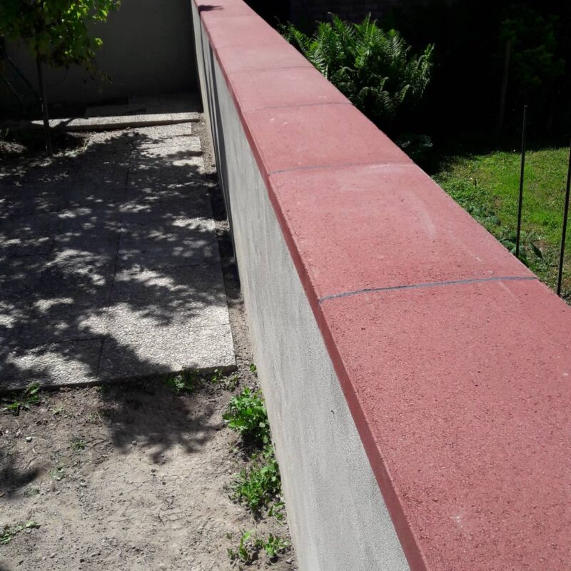 Création mur de clôture et pose de couvertines Lingolsheim 3